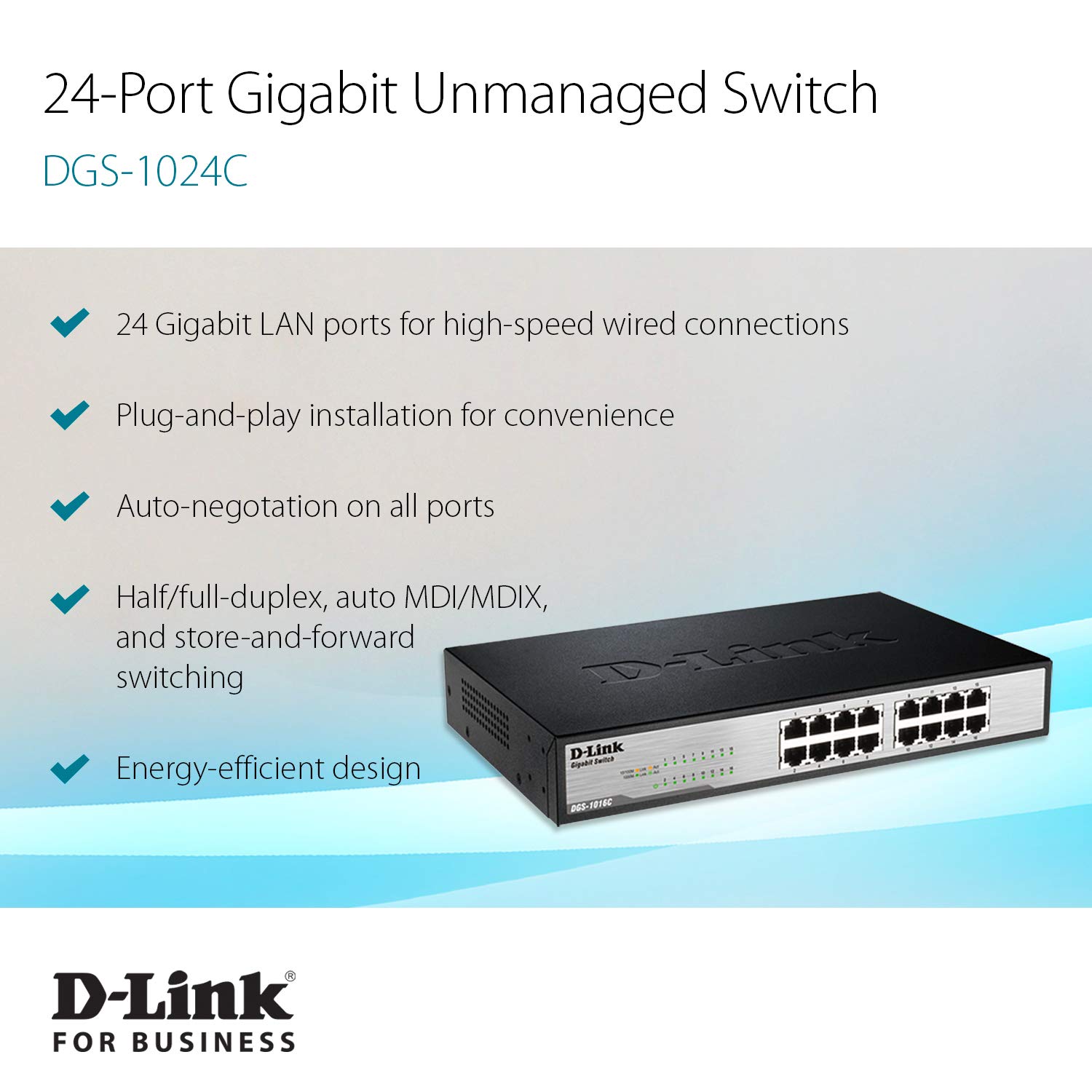 Foto 3 pulgar | Conmutador Ethernet D-link Dgs-1024c De 24 Puertos Gigabit No Administrado - Venta Internacional