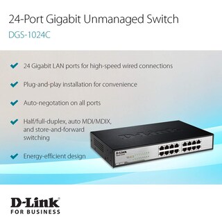 Foto 2 | Conmutador Ethernet D-link Dgs-1024c De 24 Puertos Gigabit No Administrado - Venta Internacional