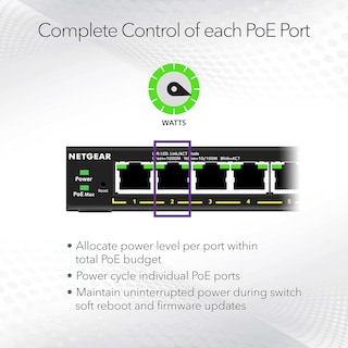 Foto 4 | Conmutador Netgear 8 Puertos Poe Gigabit Ethernet Plus Gs308epp - Venta Internacional