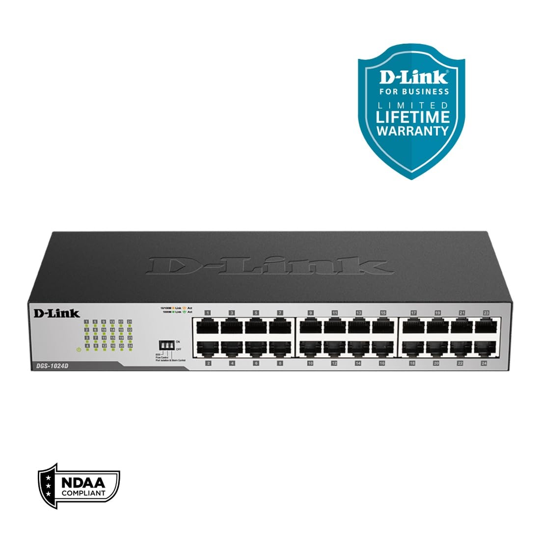 Foto 5 | Conmutador Ethernet D-link Dgs-1024d De 24 Puertos Gigabit No Administrado - Venta Internacional