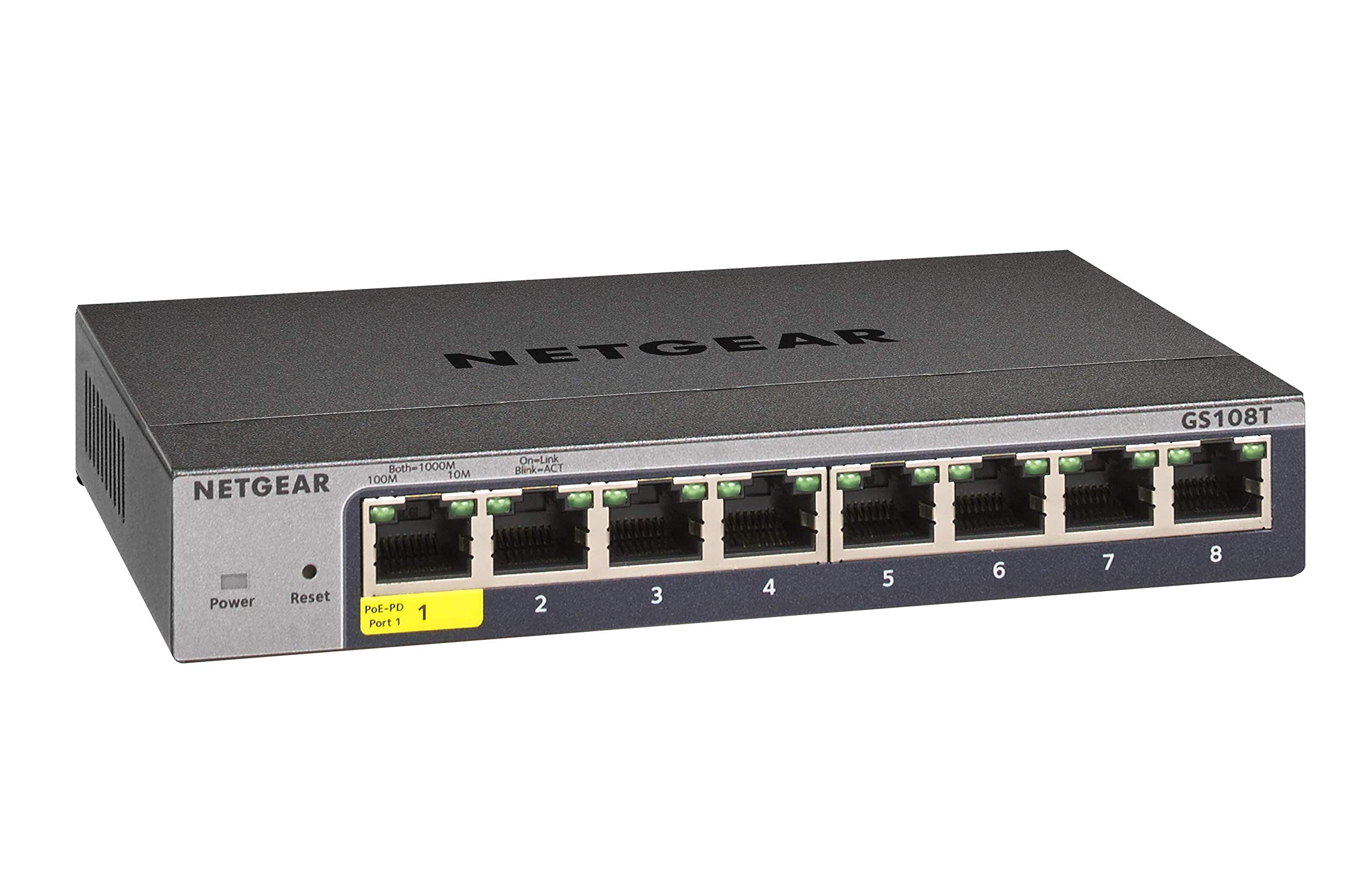 Foto 2 pulgar | Conmutador Netgear Gigabit Ethernet Smart Gs108t 8 Puertos - Venta Internacional