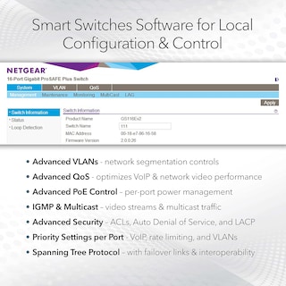 Foto 3 | Conmutador Netgear Gigabit Ethernet Smart Gs108t 8 Puertos - Venta Internacional
