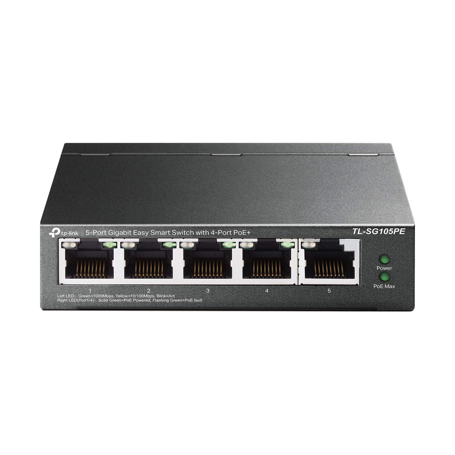 Conmutador Ethernet Tp-link Tl-sg105pe De 4 Puertos Poe+ De 65 W Easy Smart - Venta Internacional.