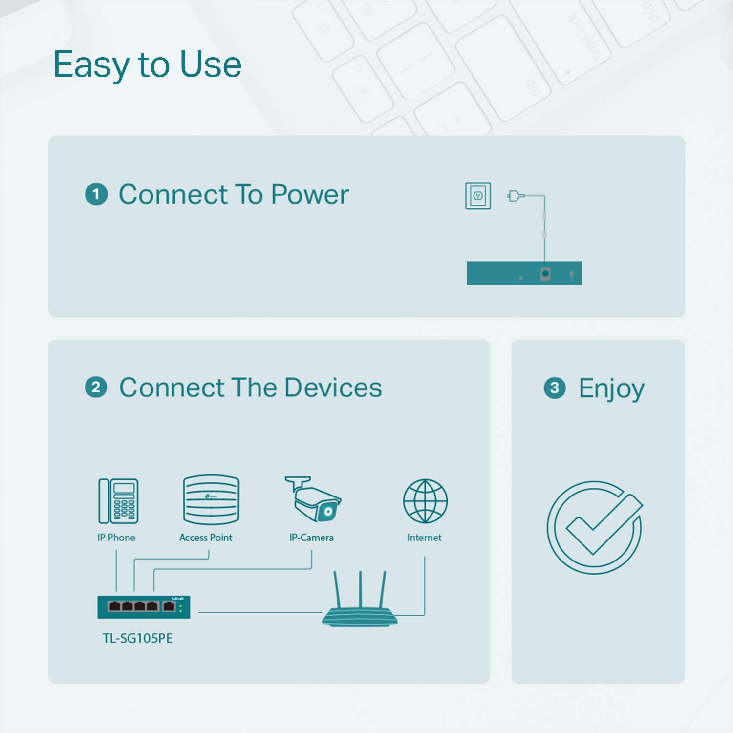 Foto 4 pulgar | Conmutador Ethernet Tp-link Tl-sg105pe De 4 Puertos Poe+ De 65 W Easy Smart - Venta Internacional.