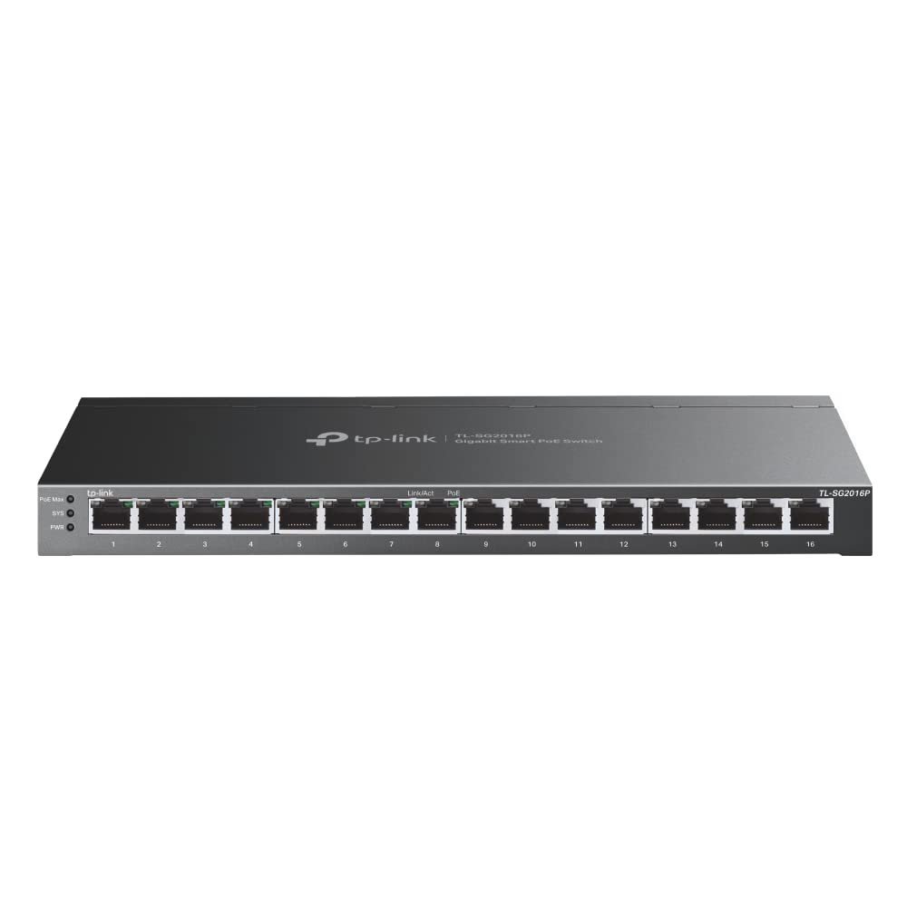 Conmutador Poe Tp-link Tl-sg2016p De 16 Puertos Gigabit Gestionado De Forma Inteligente - Venta Internacional.