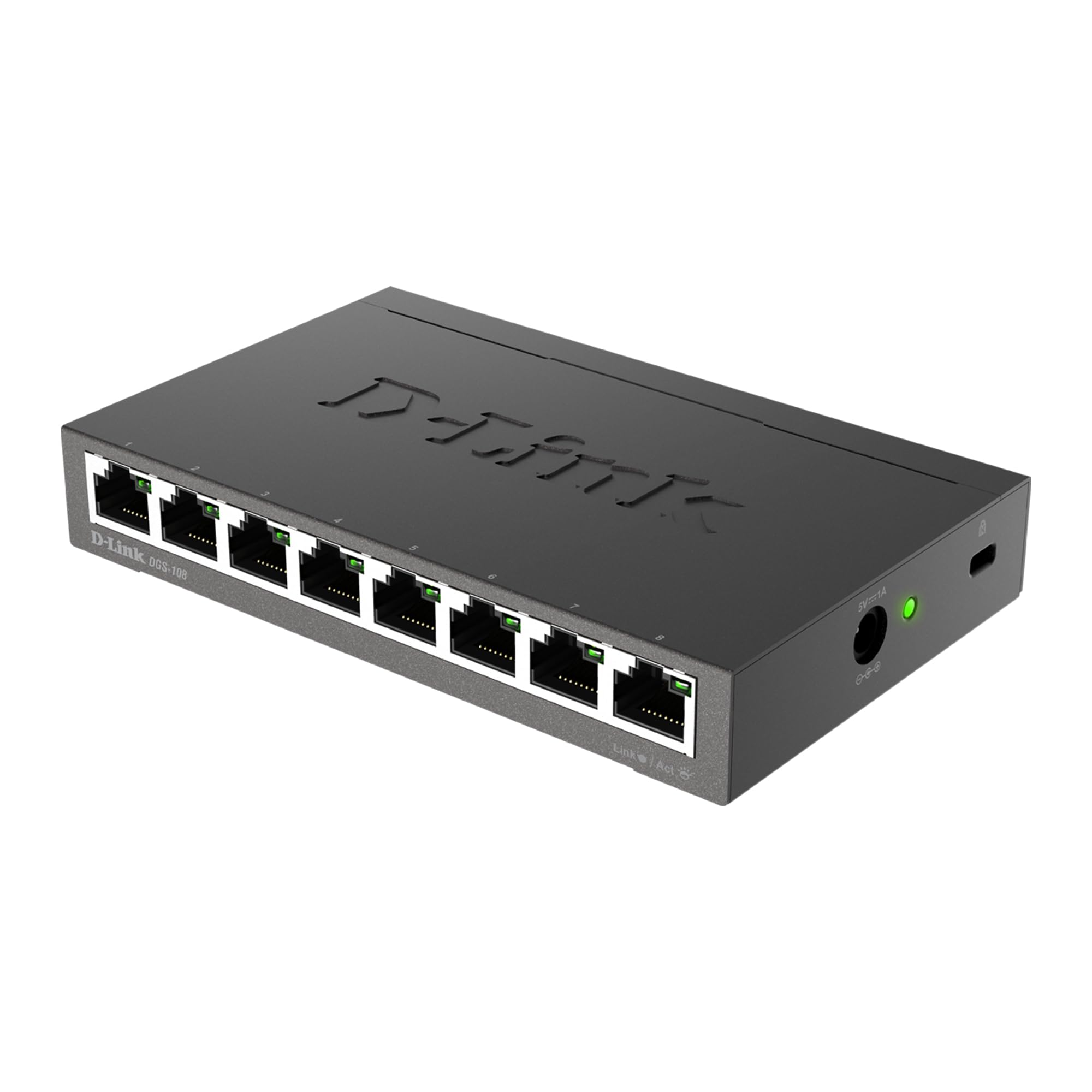 Foto 5 pulgar | Conmutador Ethernet D-link Dgs-108 De 8 Puertos Gigabit No Administrado - Venta Internacional