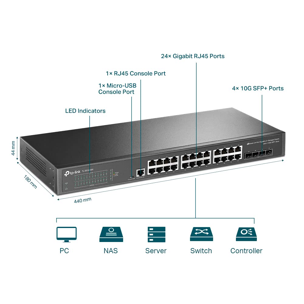 Foto 3 pulgar | Conmutador Tp-link Jetstream de 24 Puertos Gigabit - Venta Internacional