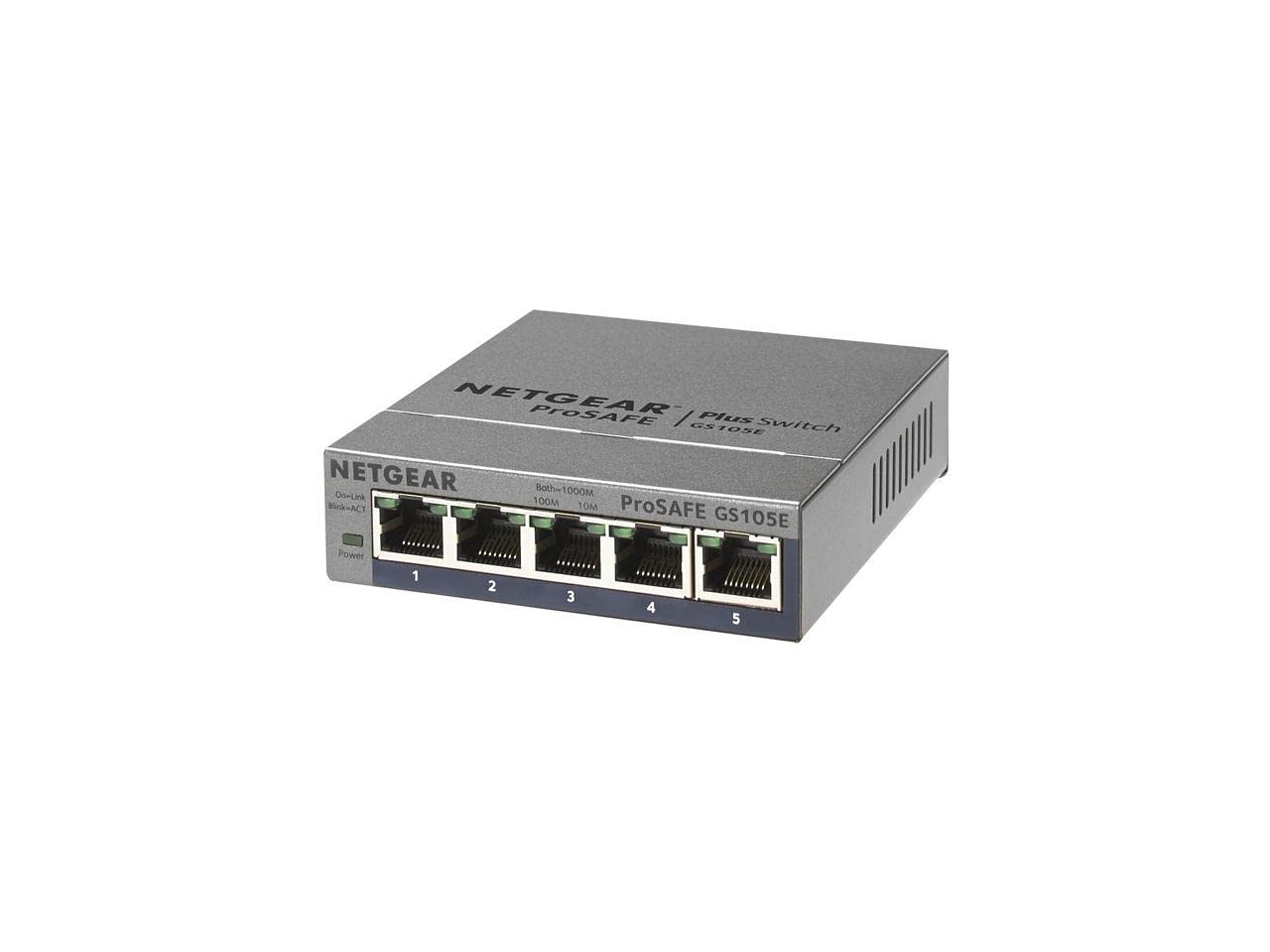 Foto 2 pulgar | Conmutador Netgear Gigabit Ethernet Plus Gs105ev2 de 5 Puertos - Venta Internacional