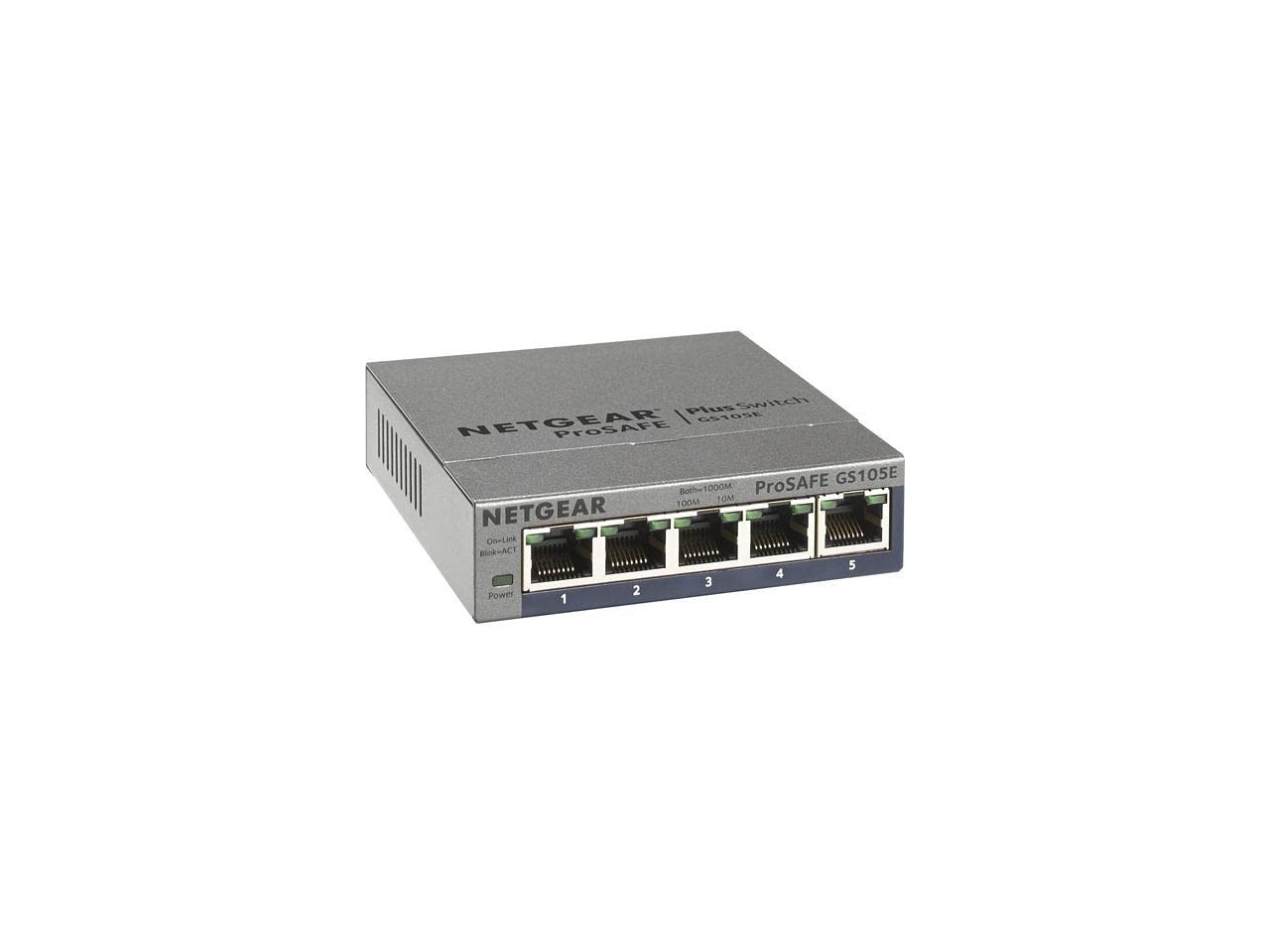 Foto 4 pulgar | Conmutador Netgear Gigabit Ethernet Plus Gs105ev2 de 5 Puertos - Venta Internacional