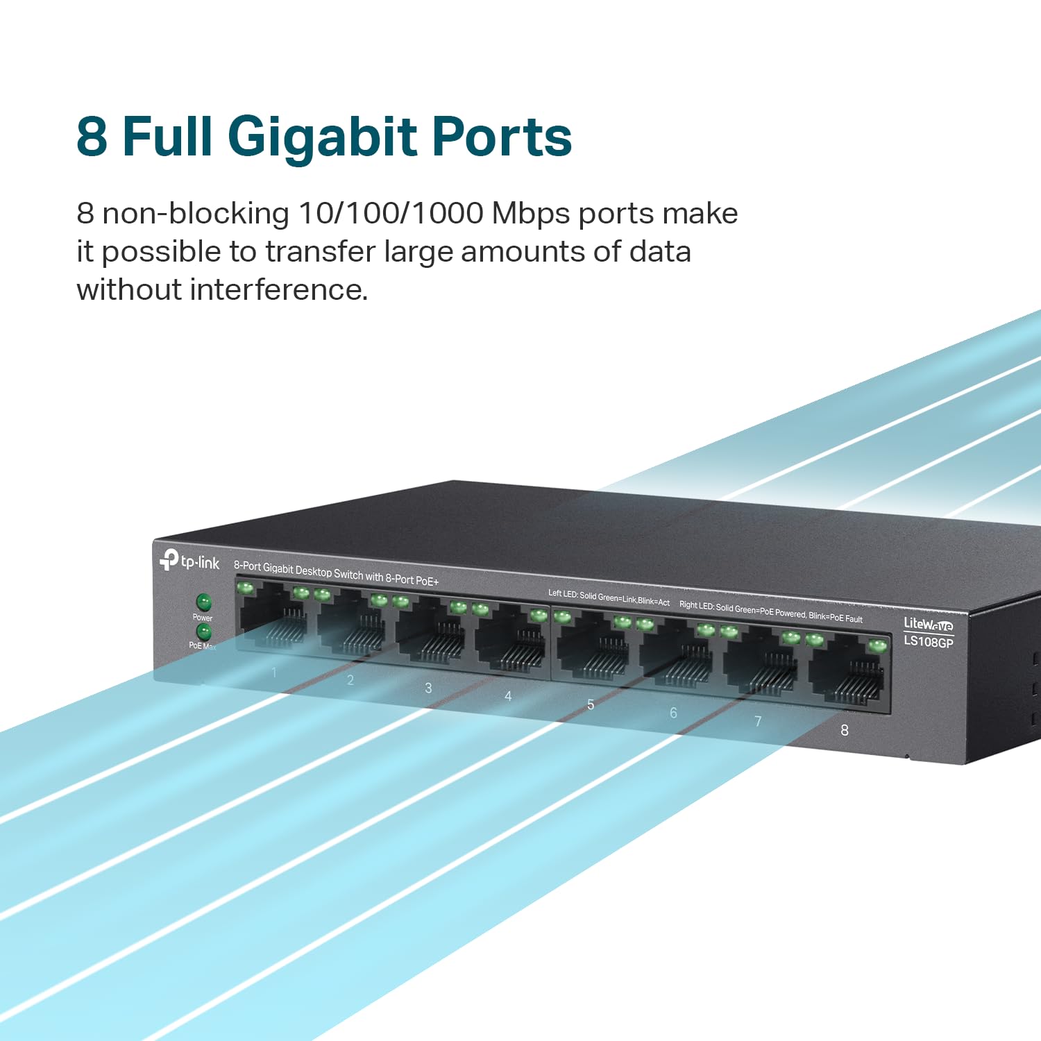 Foto 3 pulgar | Conmutador Ethernet Tp-link Ls108gp 8 Puertos Poe Gigabit - Venta Internacional