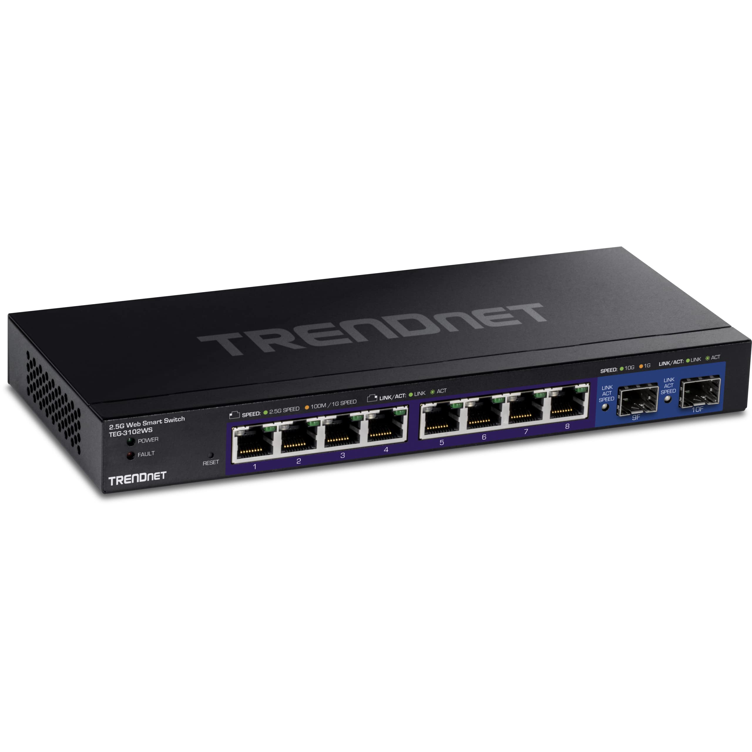 Foto 2 pulgar | Conmutador Ethernet Trendnet de 10 Puertos Multigigas Negro - Venta Internacional