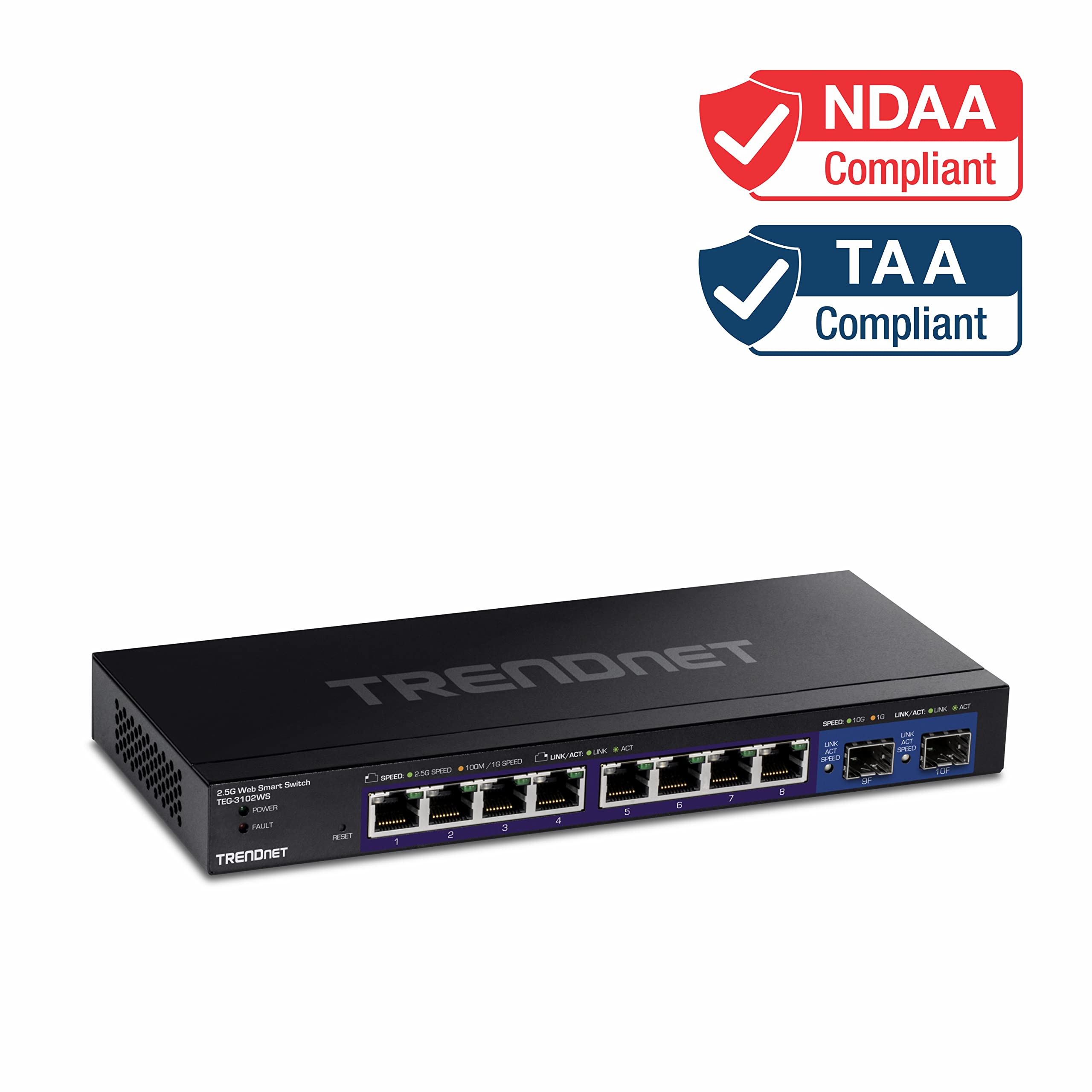 Foto 6 pulgar | Conmutador Ethernet Trendnet de 10 Puertos Multigigas Negro - Venta Internacional