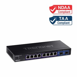 Foto 5 | Conmutador Ethernet Trendnet de 10 Puertos Multigigas Negro - Venta Internacional