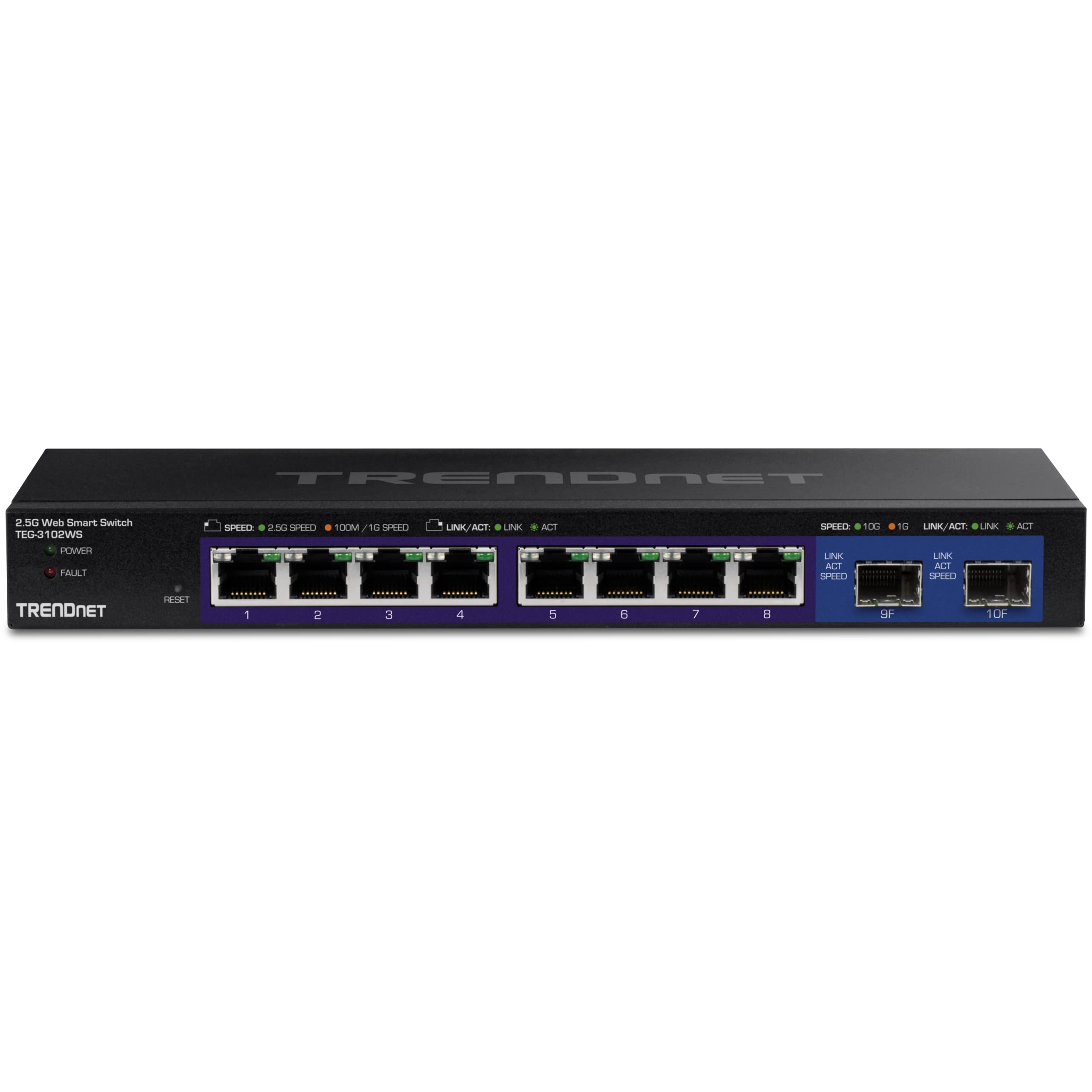 Foto 7 | Conmutador Ethernet Trendnet de 10 Puertos Multigigas Negro - Venta Internacional