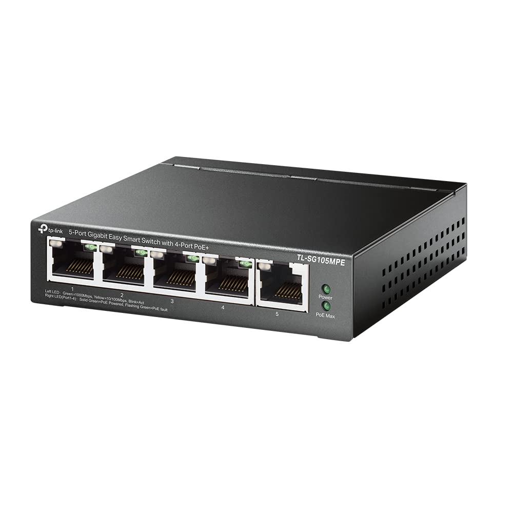 Conmutador Tp-link Tl-sg105mpe 5 Puertos Gigabit Poe+ 120 W - Venta Internacional