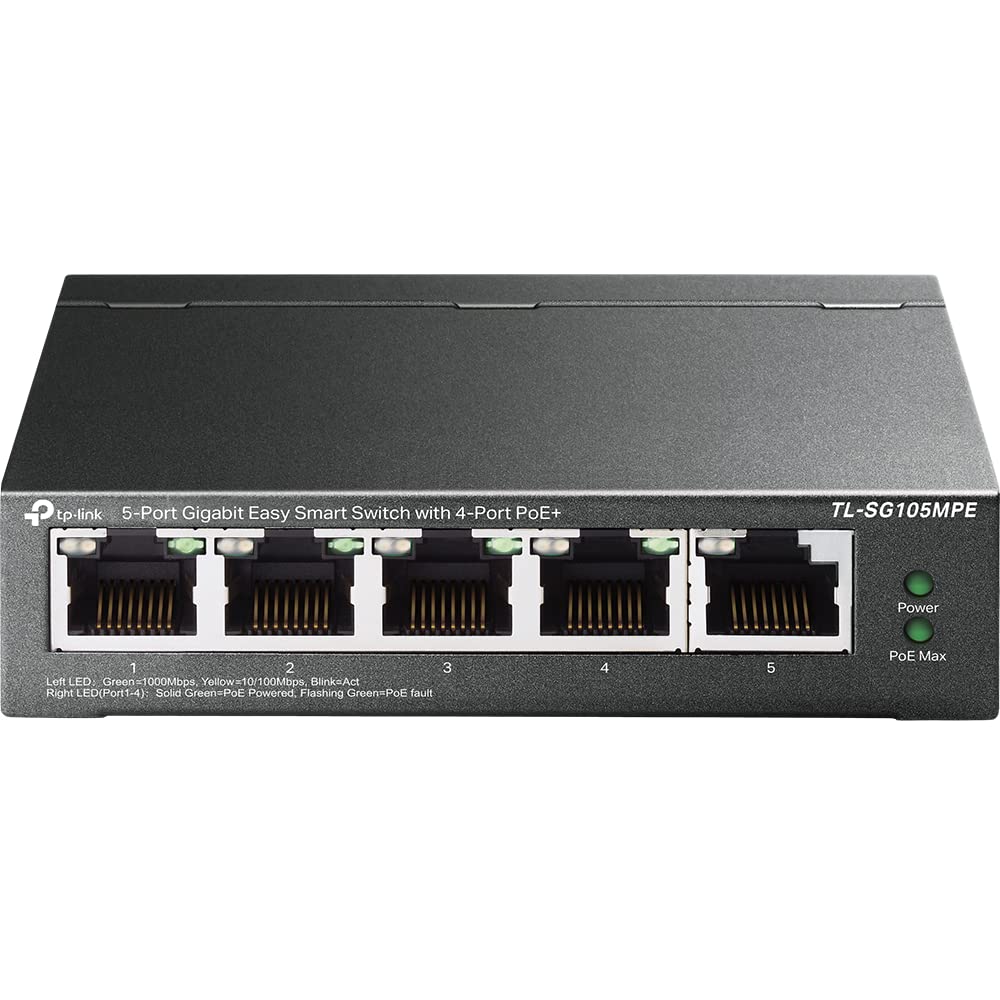 Foto 2 | Conmutador Tp-link Tl-sg105mpe 5 Puertos Gigabit Poe+ 120 W - Venta Internacional