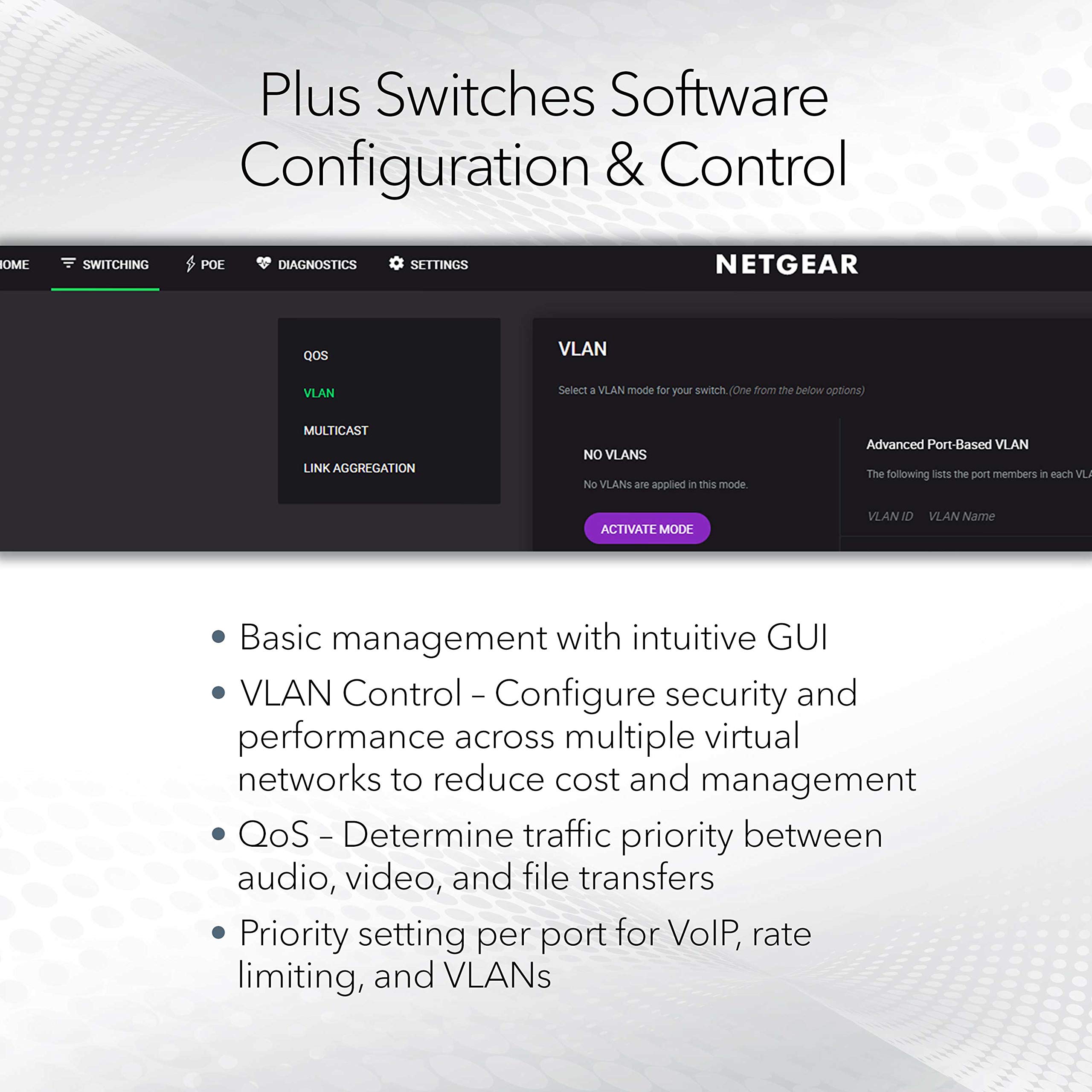 Foto 3 | Conmutador Netgear de 8 Puertos Ultra60 Poe Multi-gigabit Ethernet - Venta Internacional