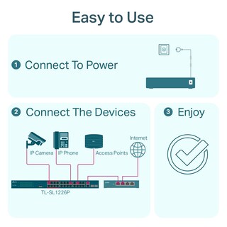 Foto 4 | Conmutador Ethernet Poe Tp-link de 24 Puertos 10 100 Mbps - Venta Internacional