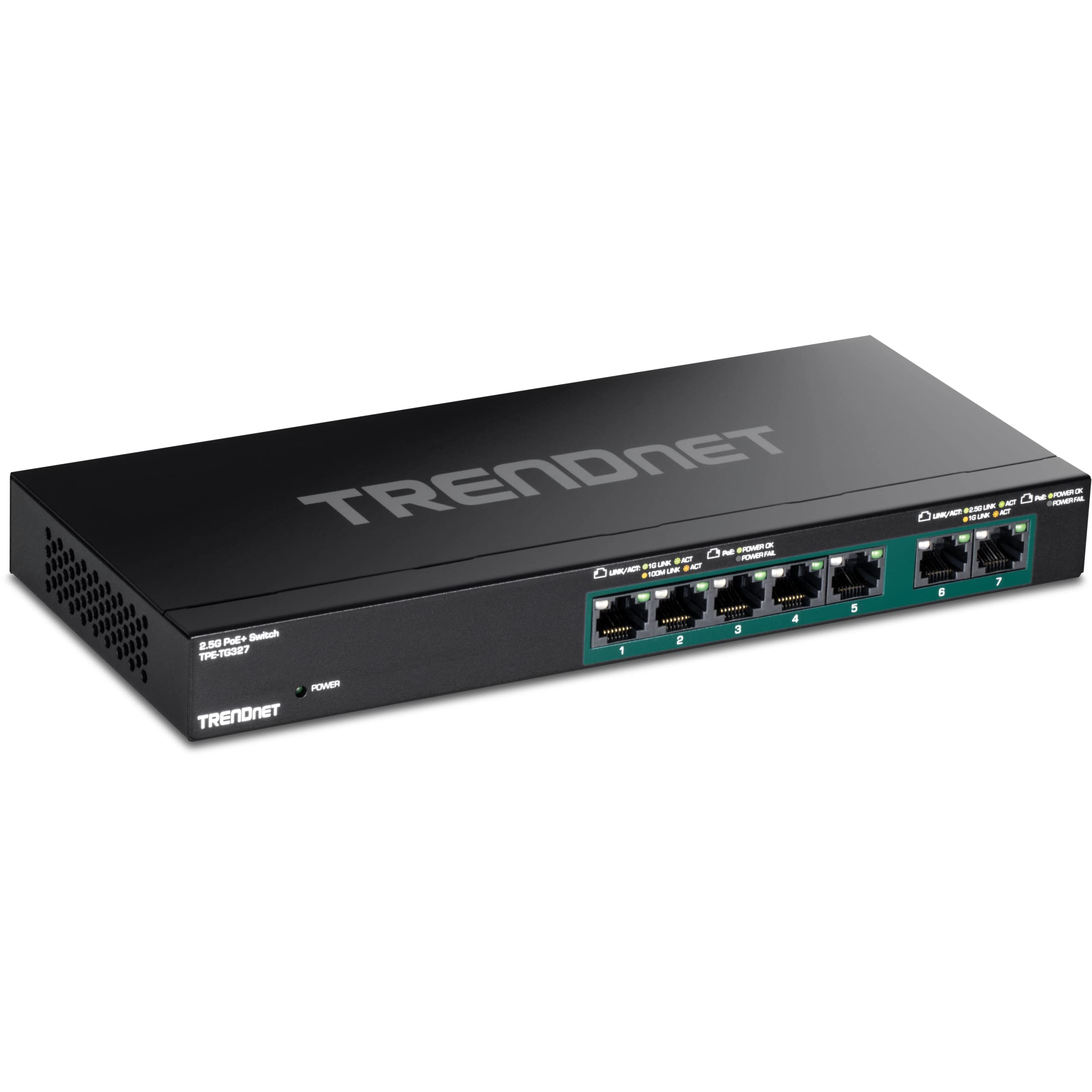 Conmutador Ethernet Trendnet Tpe-tg327 Poe+ de 7 Puertos - Venta Internacional $2,479