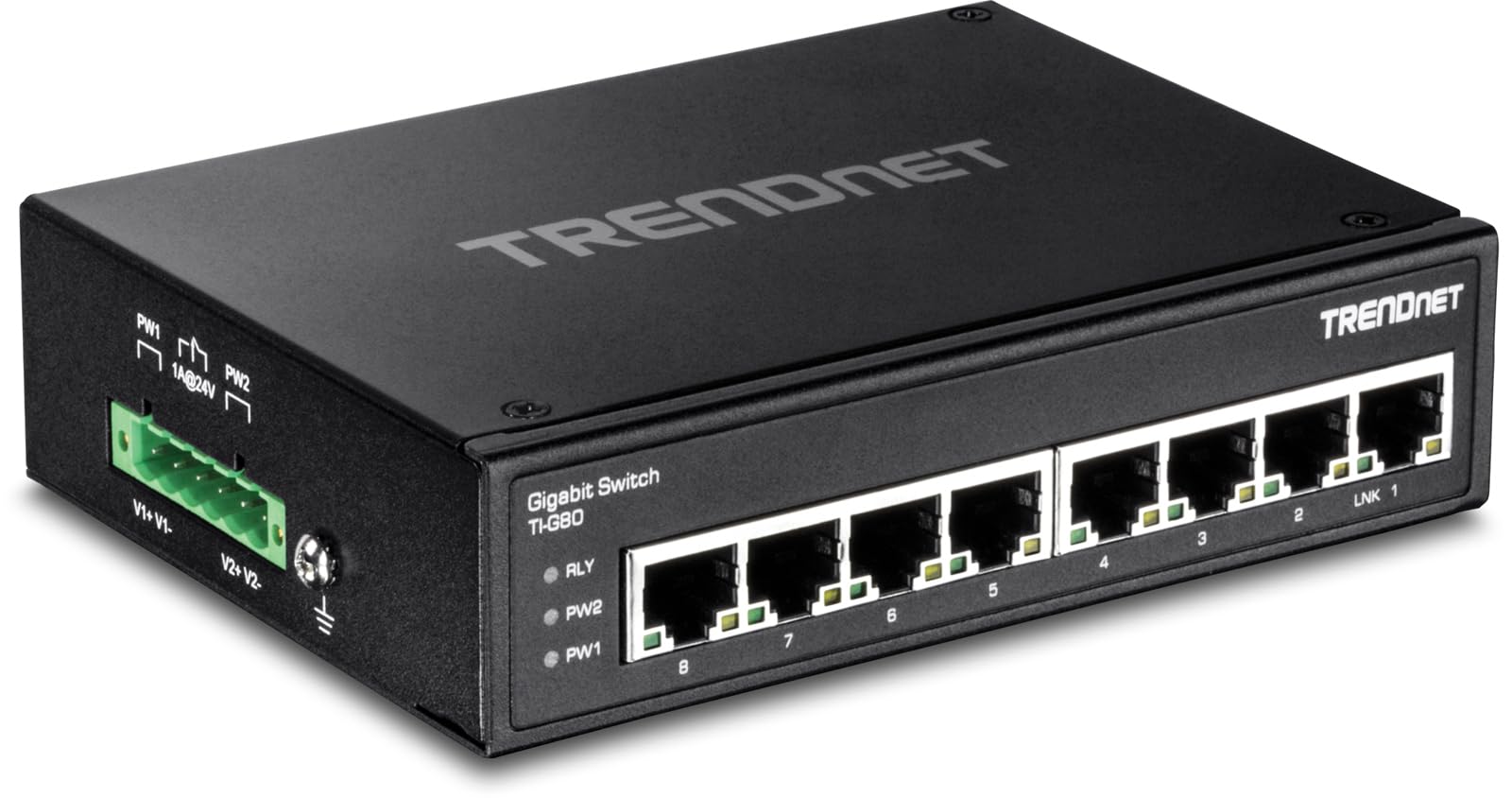 Foto 5 | Conmutador Industrial de Riel Din Gigabit Trendnet Ti-g80 de 8 Puertos - Venta Internacional