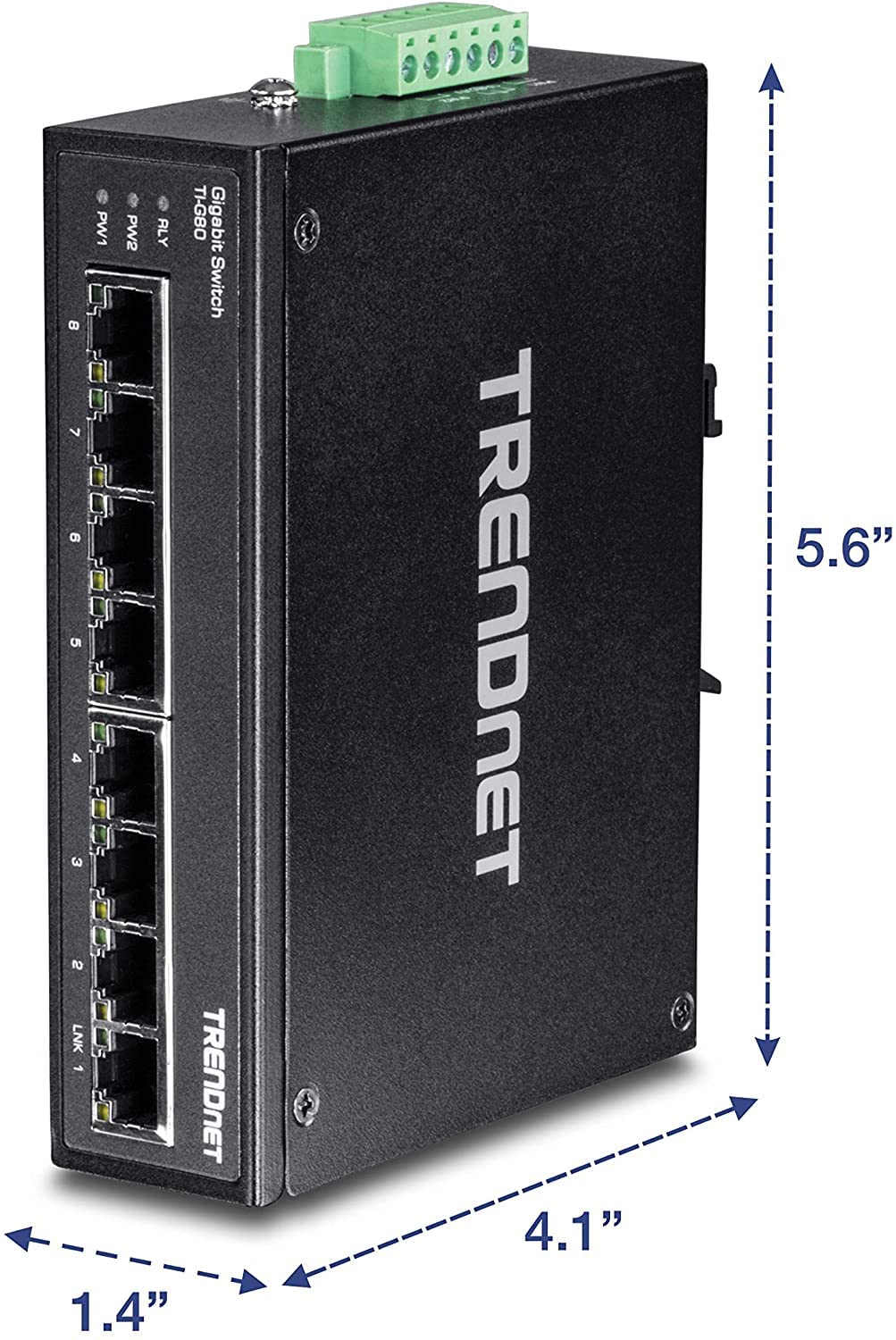 Foto 7 | Conmutador Industrial de Riel Din Gigabit Trendnet Ti-g80 de 8 Puertos - Venta Internacional