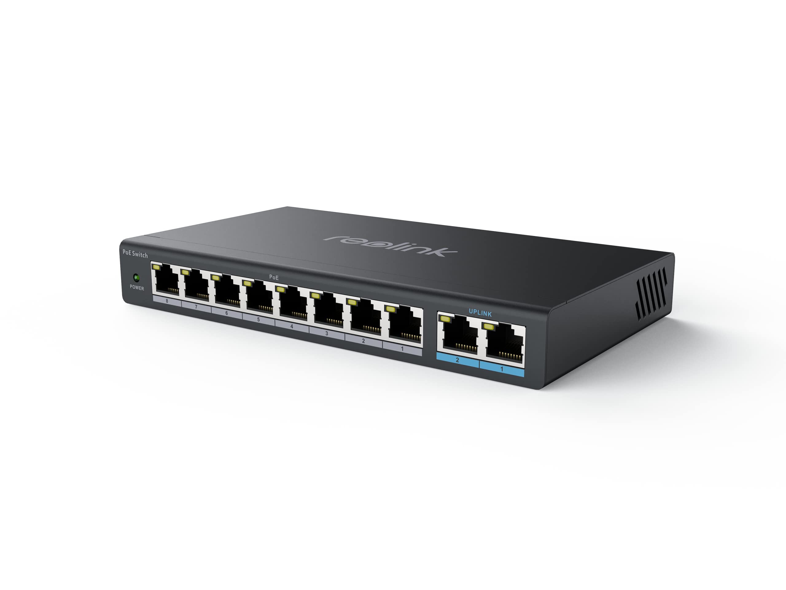 Foto 2 pulgar | Conmutador Poe Reolink Rla-ps1 8 Puertos Poe 2 Gigabit Uplink 120 W - Venta Internacional