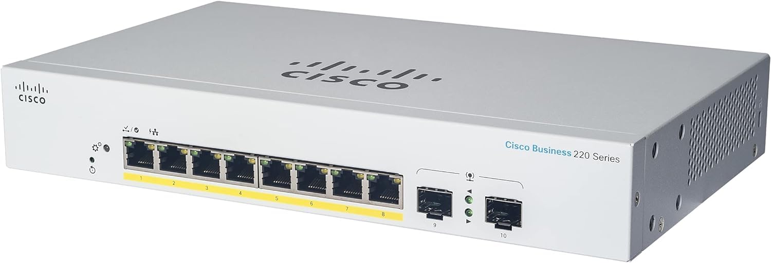 Foto 2 pulgar | Switch Inteligente Cisco Business CBS220-8T-E-2G de 8 Puertos GE - Venta Internacional