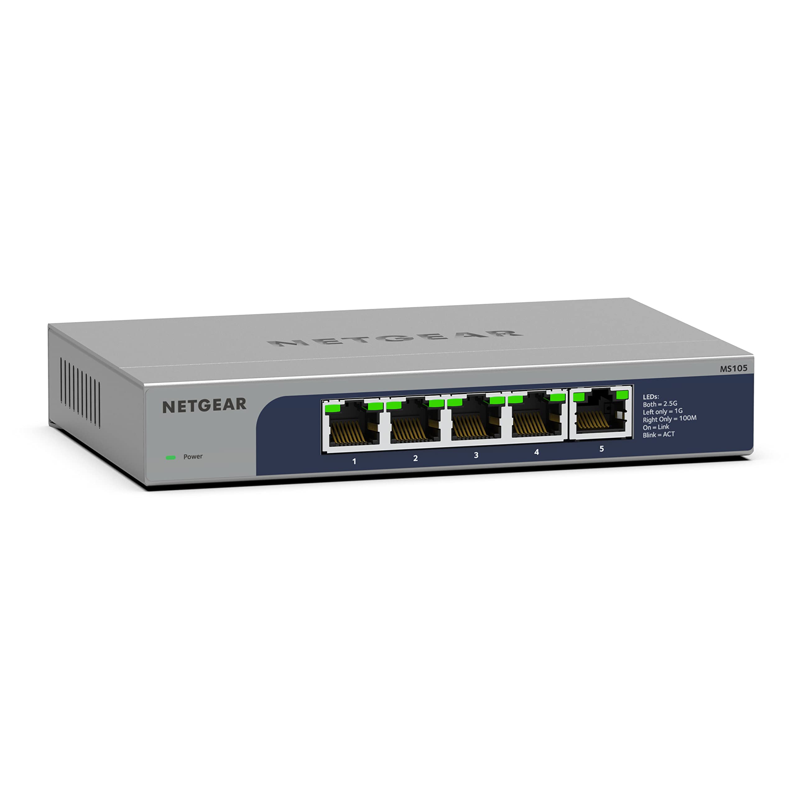 Foto 2 pulgar | Conmutador de Red Netgear Ms105 Ethernet 5 Puertos 1g/2.5g - Venta Internacional