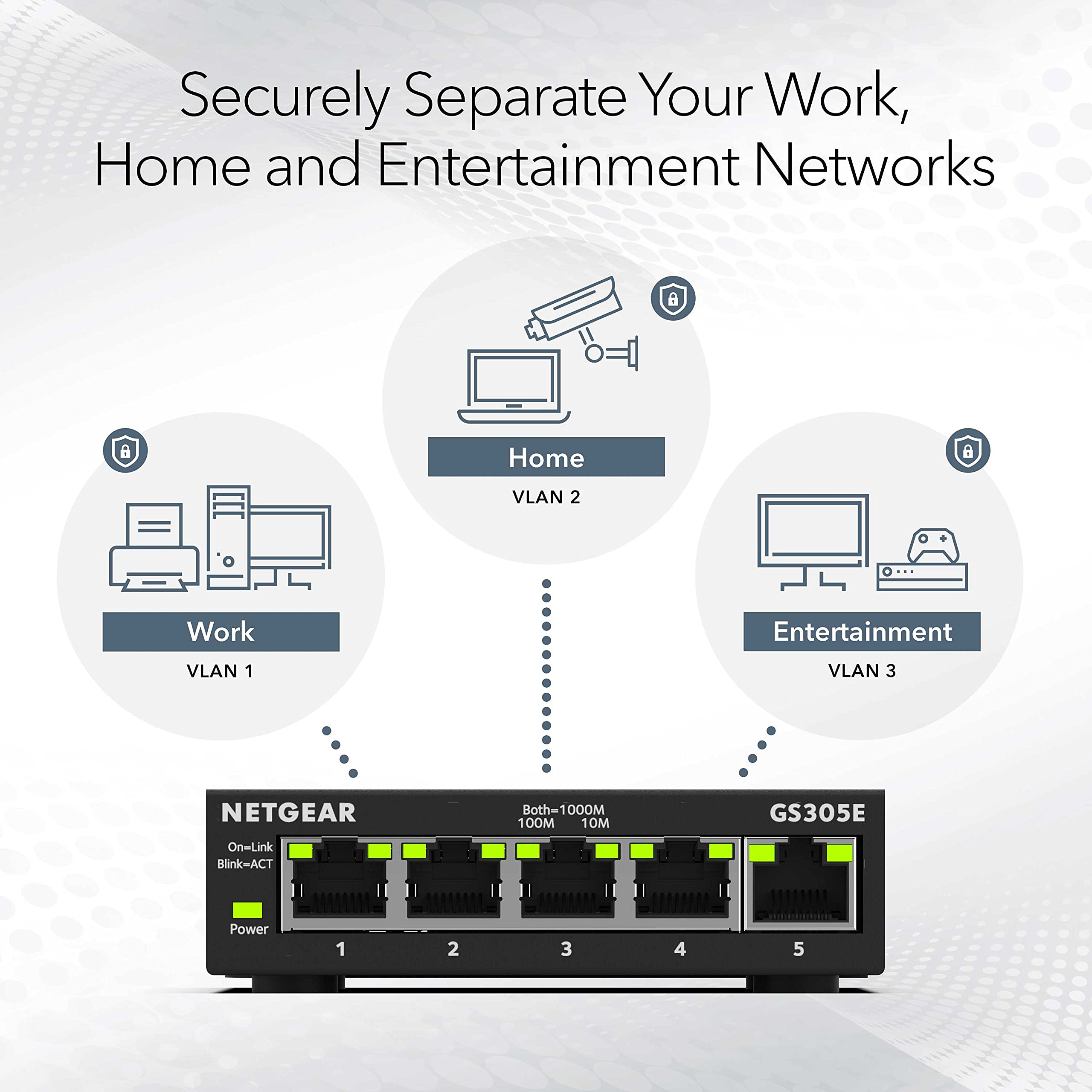 Foto 3 | Conmutador Ethernet Netgear Gs305e 5 Puertos Gigabit - Venta Internacional