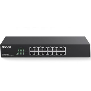 Foto 1 | Conmutador Gigabit Tenda Teg1016d Ethernet De 16 Puertos Para Montaje En Rack - Venta Internacional.