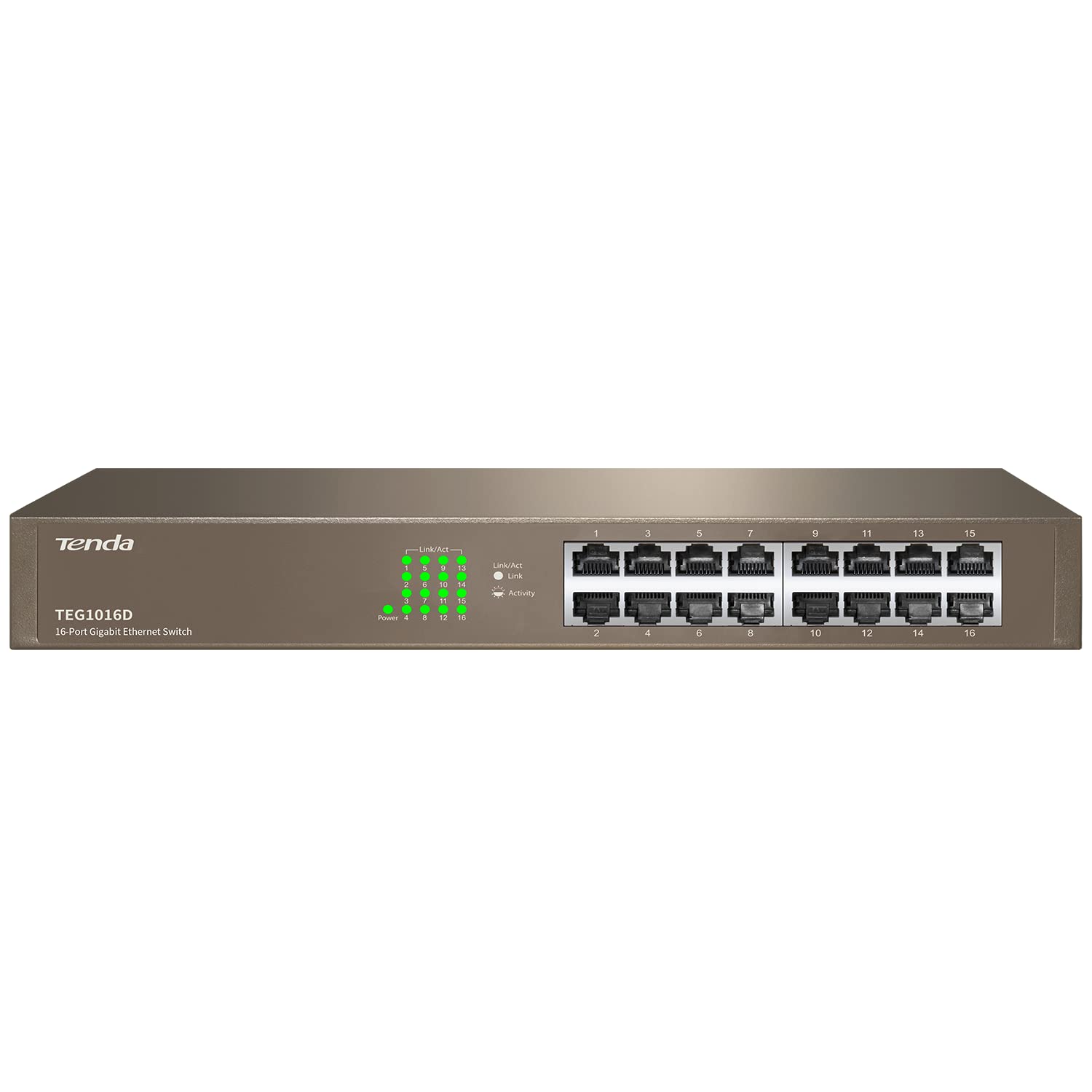 Foto 5 pulgar | Conmutador Gigabit Tenda Teg1016d Ethernet De 16 Puertos Para Montaje En Rack - Venta Internacional.