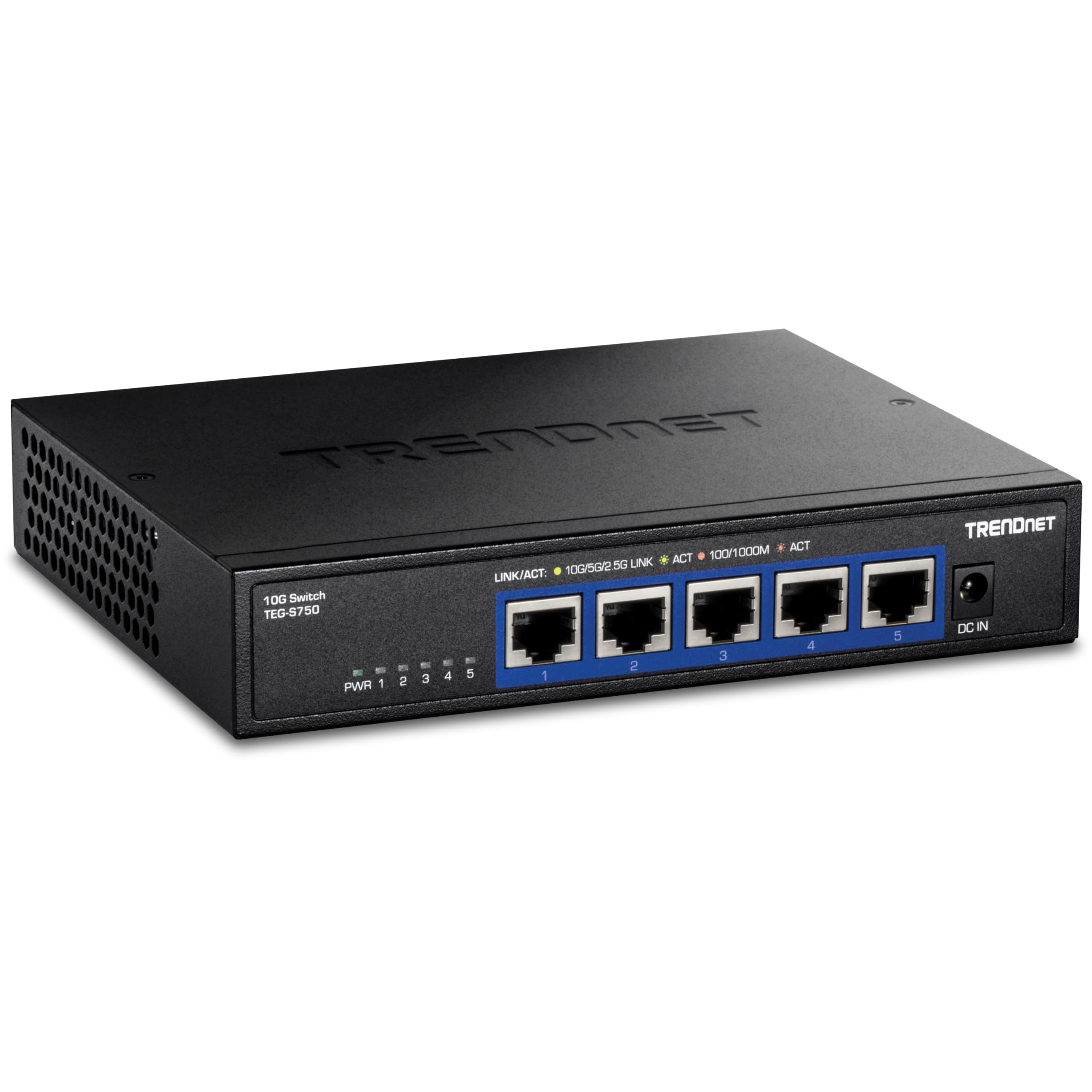 Foto 2 pulgar | Conmutador Trendnet Teg-s750 de 5 Puertos 10g Rj-45 100 Gbps Negro - Venta Internacional