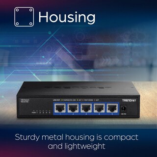 Foto 3 | Conmutador Trendnet Teg-s750 de 5 Puertos 10g Rj-45 100 Gbps Negro - Venta Internacional