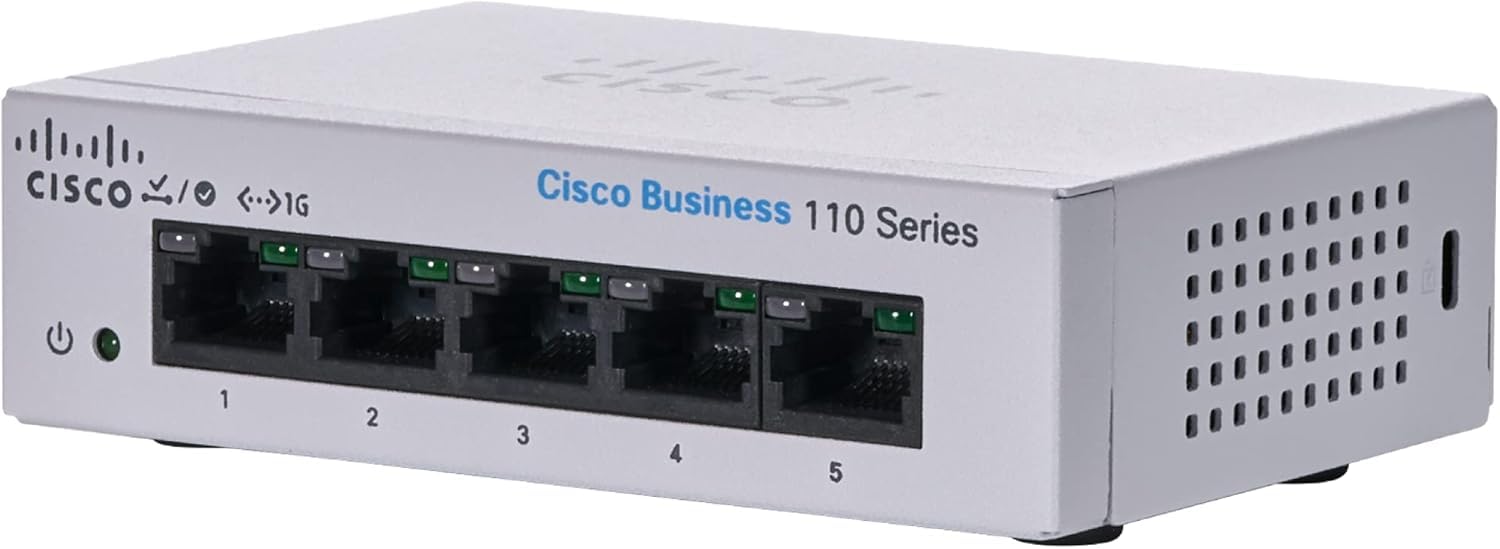 Foto 2 pulgar | Switch Cisco Business CBS110-5T-D GE no Administrado de 5 Puertos - Venta Internacional