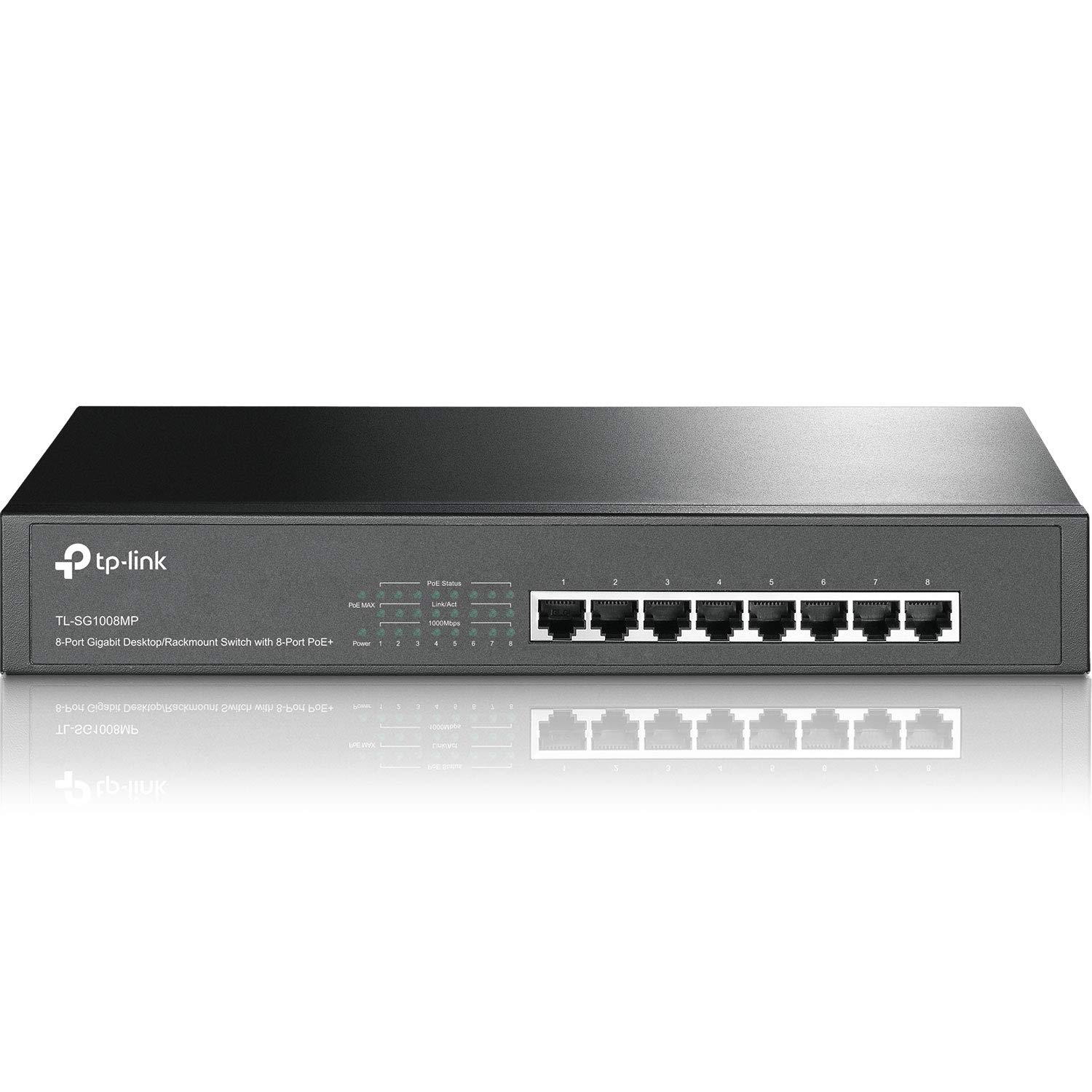 Conmutador Poe Tp-link Tl-sg1008mp 8 Puertos Gigabit 8 Poe+ 153 W - Venta Internacional.