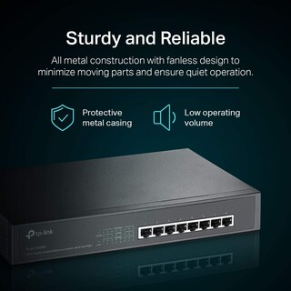 Foto 2 | Conmutador Poe Tp-link Tl-sg1008mp 8 Puertos Gigabit 8 Poe+ 153 W - Venta Internacional.