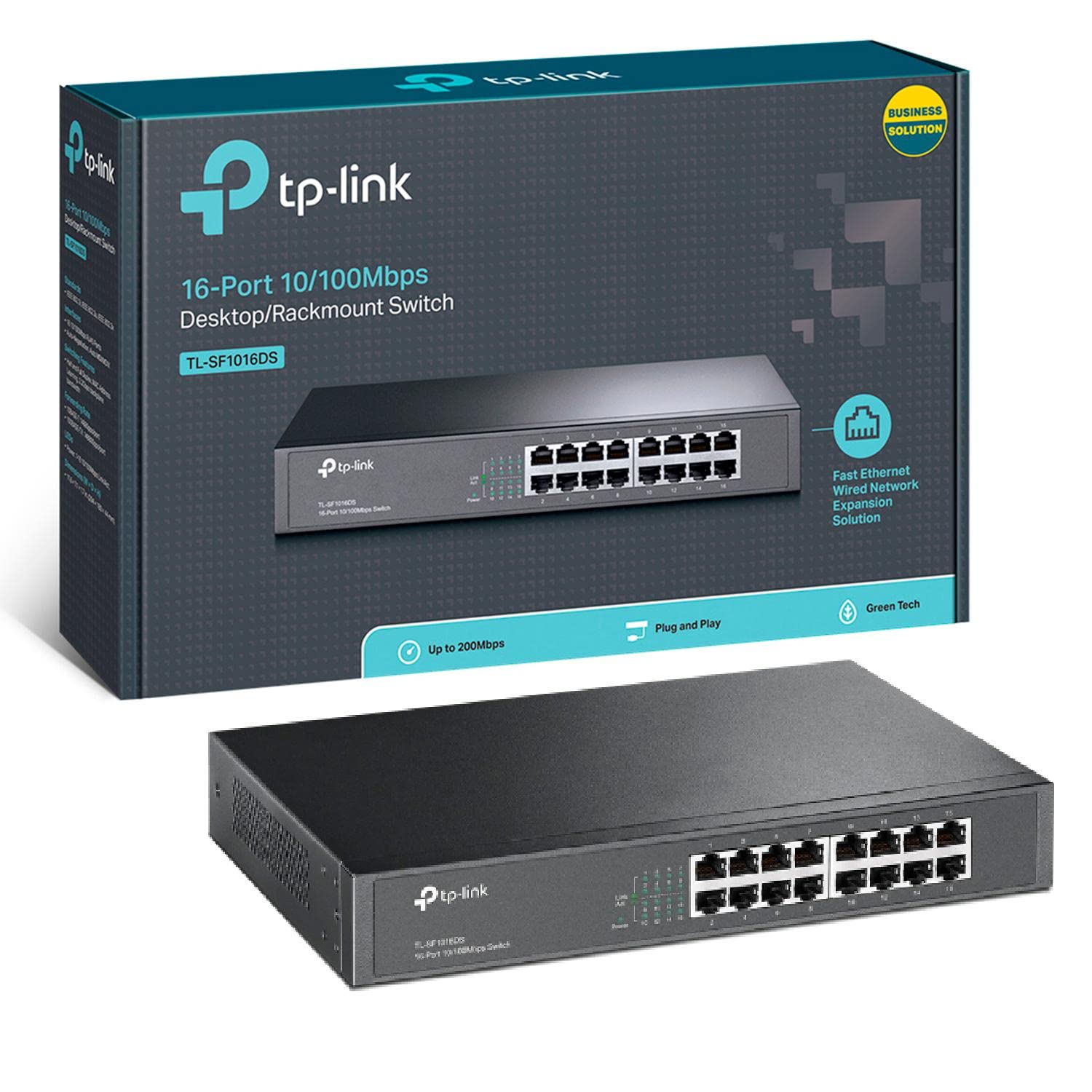 Foto 5 pulgar | Conmutador Ethernet Tp-link Tl-sf1016ds De 16 Puertos 10/100 Mbps - Venta Internacional.