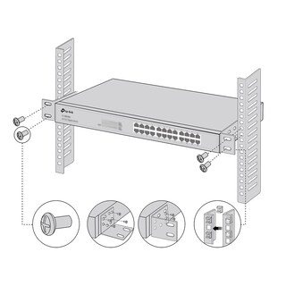 Foto 3 | Soporte de Montaje en Rack TP-Link Kit-13 para Conmutadores de 13"- Venta Internacional