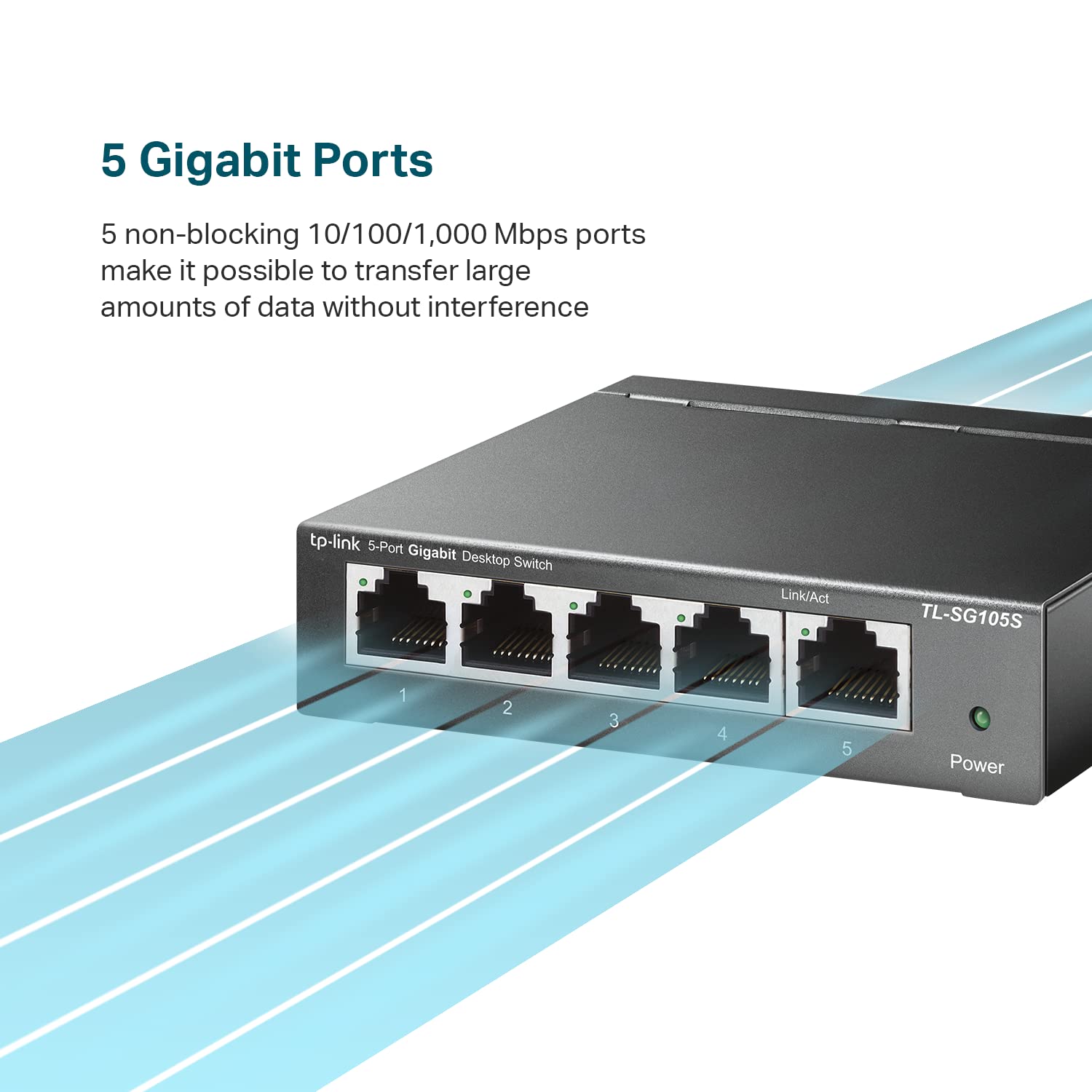 Foto 3 pulgar | Conmutador Ethernet Tp-link Tl-sg105s 5 Puertos - Venta Internacional