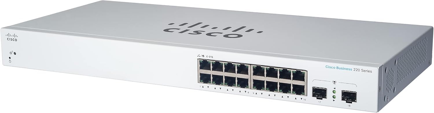 Foto 2 pulgar | Switch Inteligente Cisco Business CBS220-16P-2G de 16 Puertos GE PoE - Venta Internacional