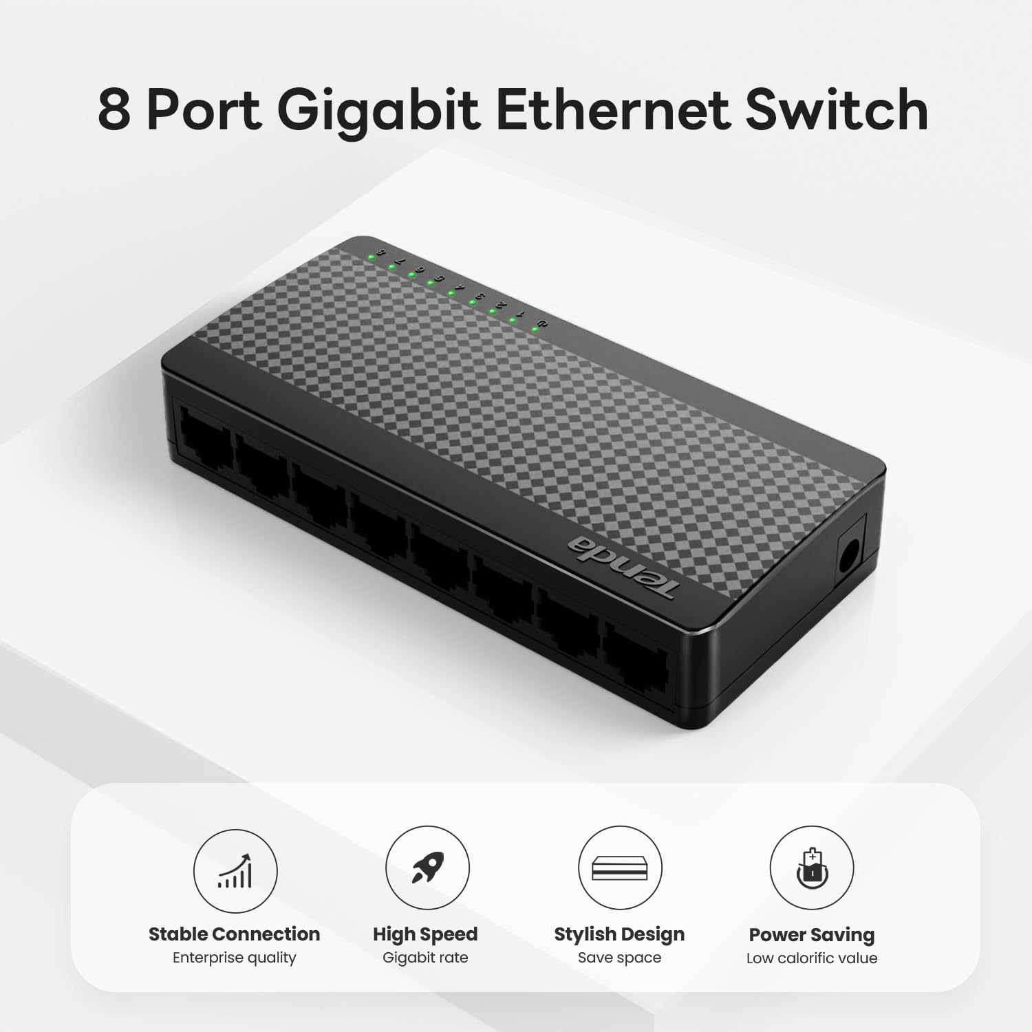 Foto 4 pulgar | Conmutador Ethernet Tenda Sg108 8 Puertos Gigabit No Administrado - Venta Internacional