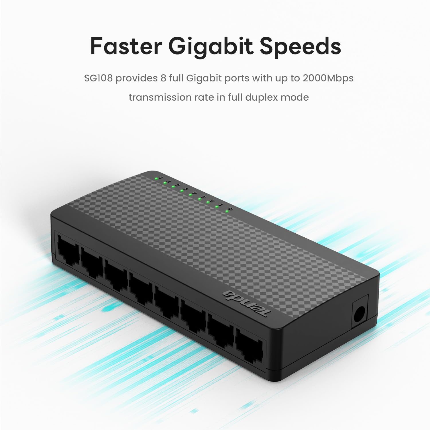Foto 5 pulgar | Conmutador Ethernet Tenda Sg108 8 Puertos Gigabit No Administrado - Venta Internacional