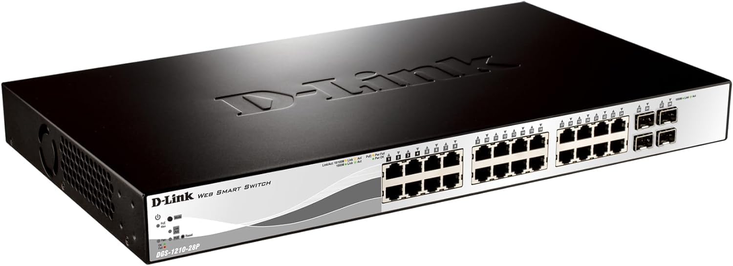 Foto 2 pulgar | Conmutador D-link De 28 Puertos Gigabit Smart Managed Poe+ Dgs-1210-28p - Venta Internacional.