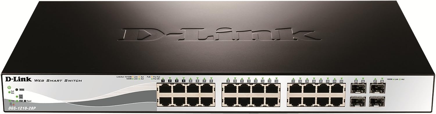 Foto 4 pulgar | Conmutador D-link De 28 Puertos Gigabit Smart Managed Poe+ Dgs-1210-28p - Venta Internacional.
