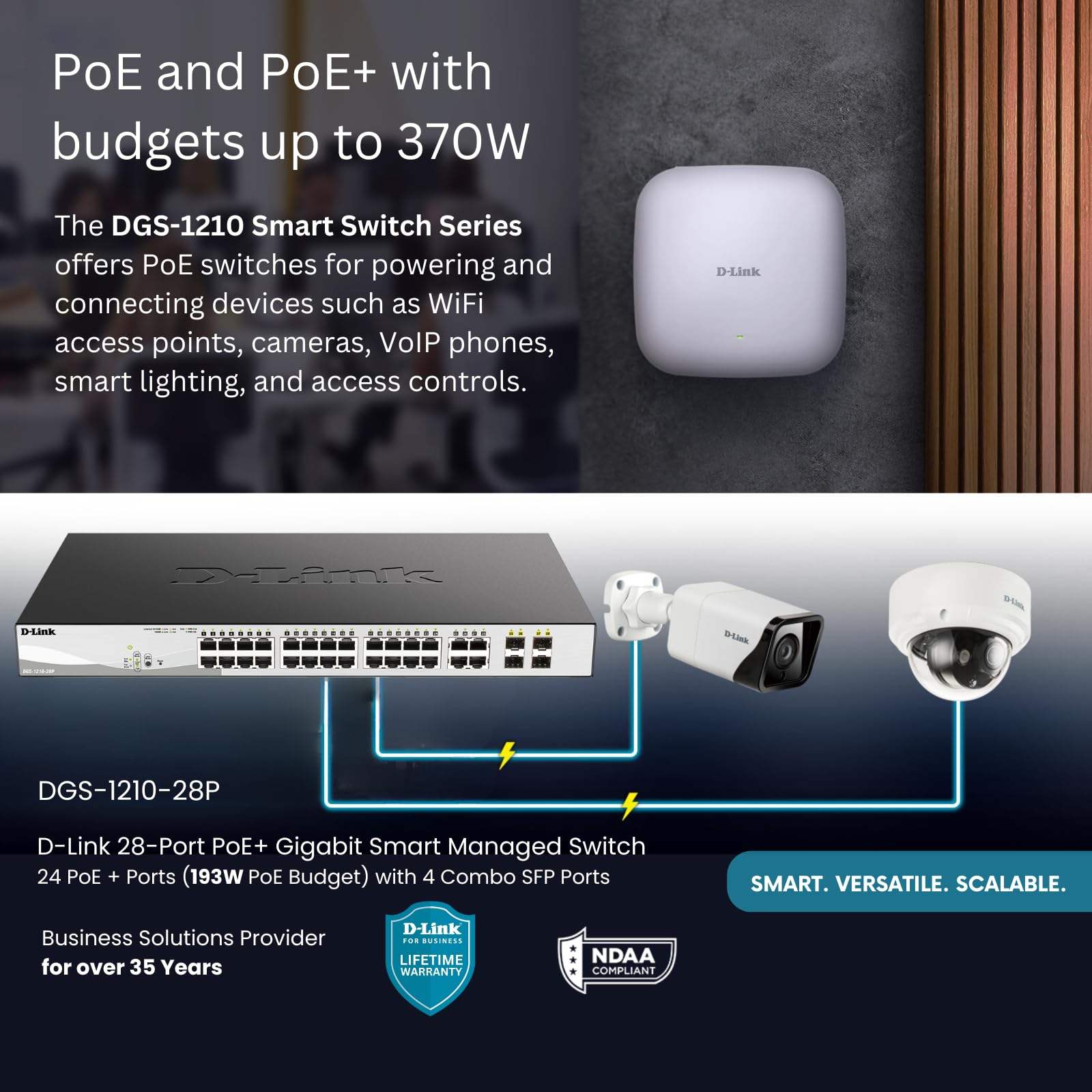Foto 5 | Conmutador D-link De 28 Puertos Gigabit Smart Managed Poe+ Dgs-1210-28p - Venta Internacional.