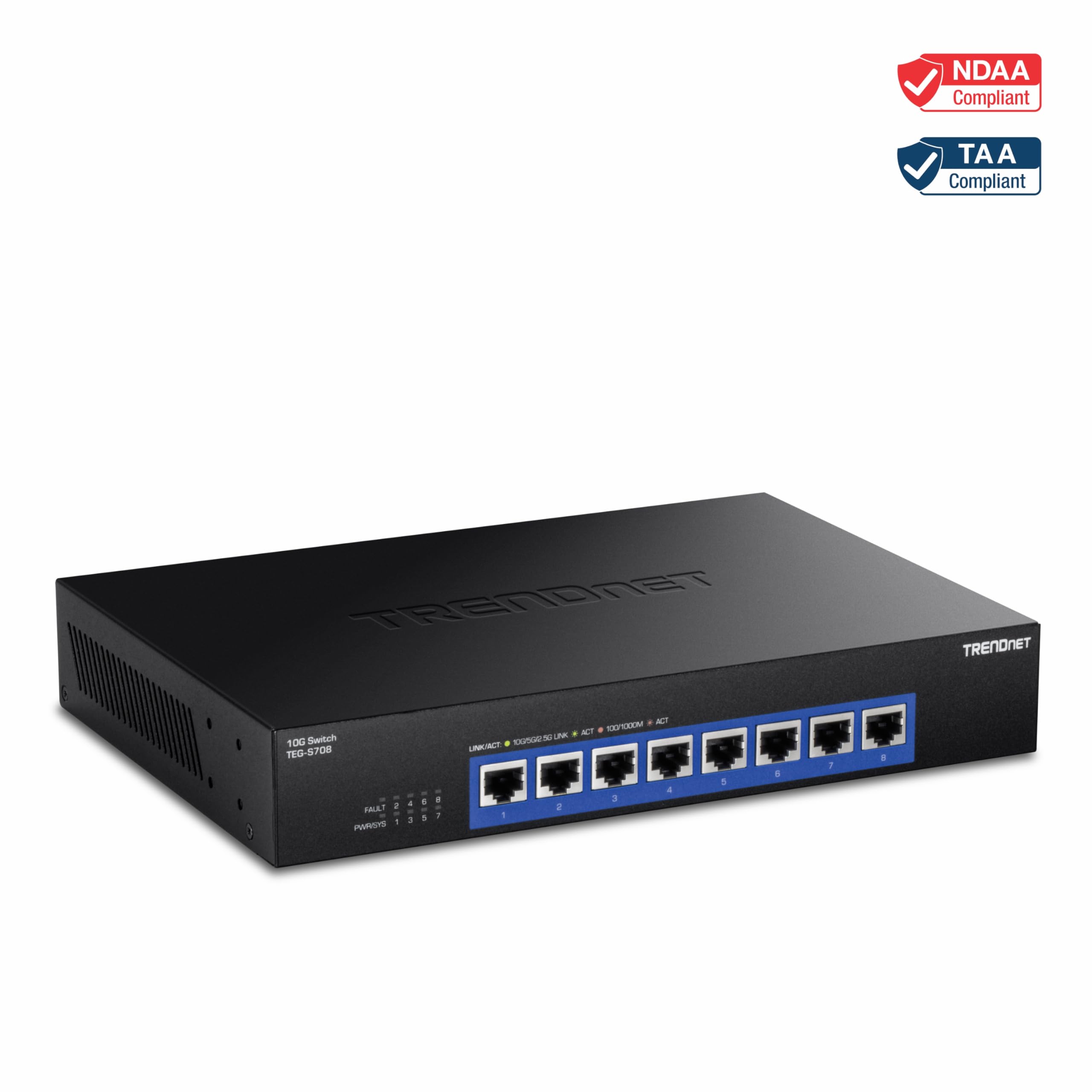 Foto 3 | Conmutador Trendnet TEG-S708 de 8 Puertos 10 G  - Venta Internacional