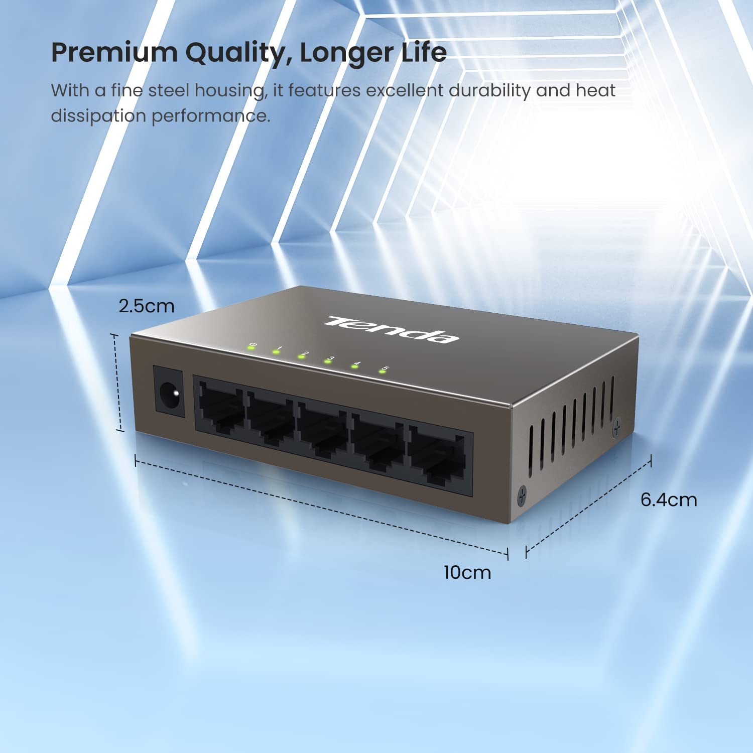 Foto 4 pulgar | Conmutador Ethernet Tenda Tef1005d Fast Ethernet De 5 Puertos A 10/100 Mbps - Venta Internacional.