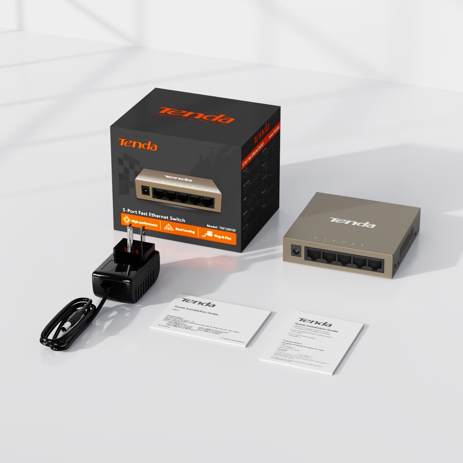 Foto 7 | Conmutador Ethernet Tenda Tef1005d Fast Ethernet De 5 Puertos A 10/100 Mbps - Venta Internacional.