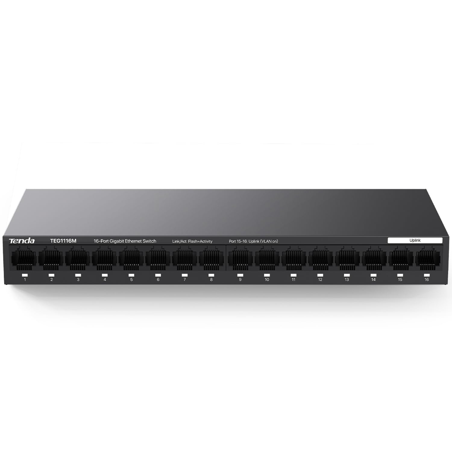 Foto 2 pulgar | Conmutador Gigabit Tenda Teg1116m Ethernet No Administrado De 16 Puertos - Venta Internacional.