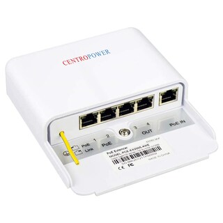 Foto 1 | Conmutador Poe Exterior Centropower 5 Puertos 60w 48v 10/100/1000m - Venta Internacional.